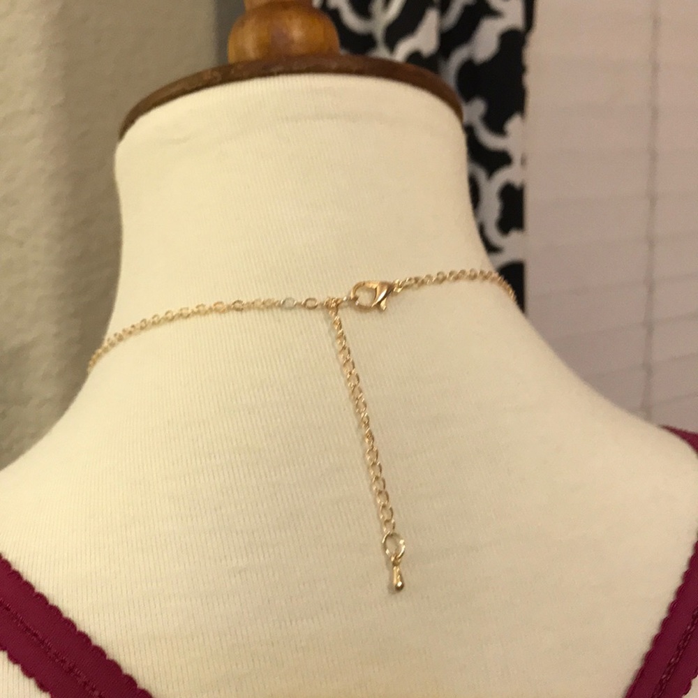 Pink quartz stone necklace - Picture 4 of 4